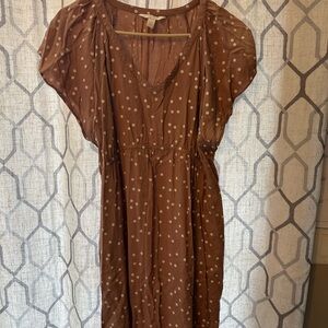 a:glow Pink and Cream Dolman Sleeve Midi Sundress